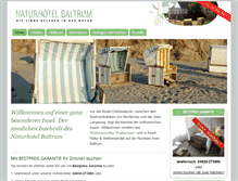 Tablet Screenshot of naturhotel-baltrum.de